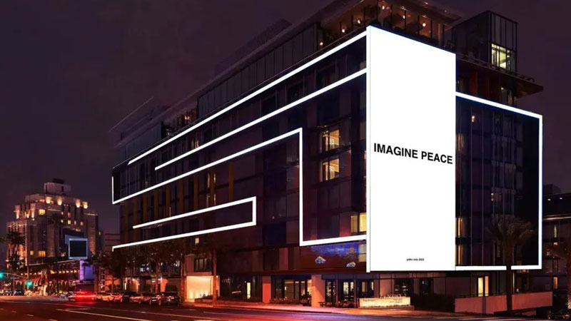 Trust Spread Power of Outdoor LED Pubblicità per l'immaginazione della pace